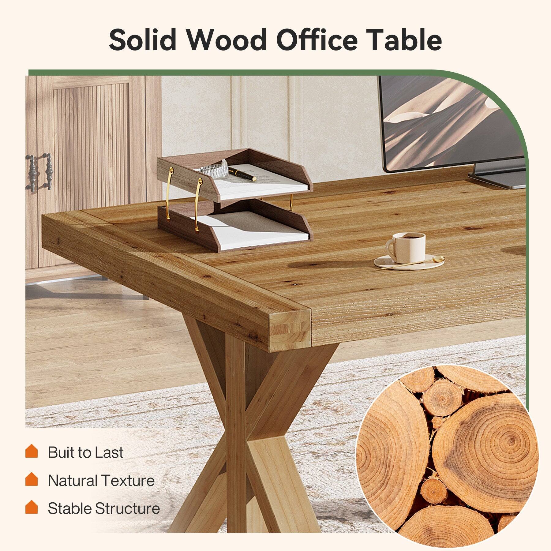 Solid Wood Office Table

- Built to Last
- Natural Texture
- Stable Structure