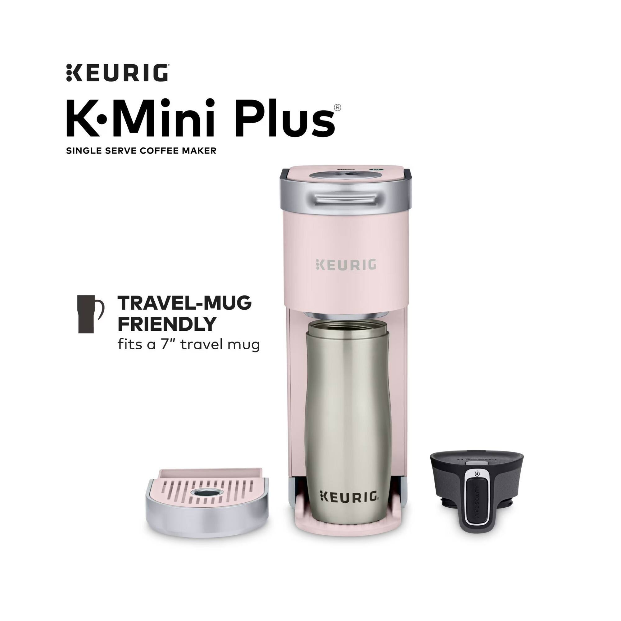 KEURIG - K.Mini Plus SINGLE SERVE COFFEE MAKER | KEURIG TRAVEL-MUG FRIENDLY fits a 7" travel mug