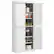 Front. Homcom - 72.5" Freestanding Kitchen Pantry Cabinet, Tall Storage Cabinet with 4 Doors and 2 Adjustable Shelves for Dining Room - White Wood Grain.