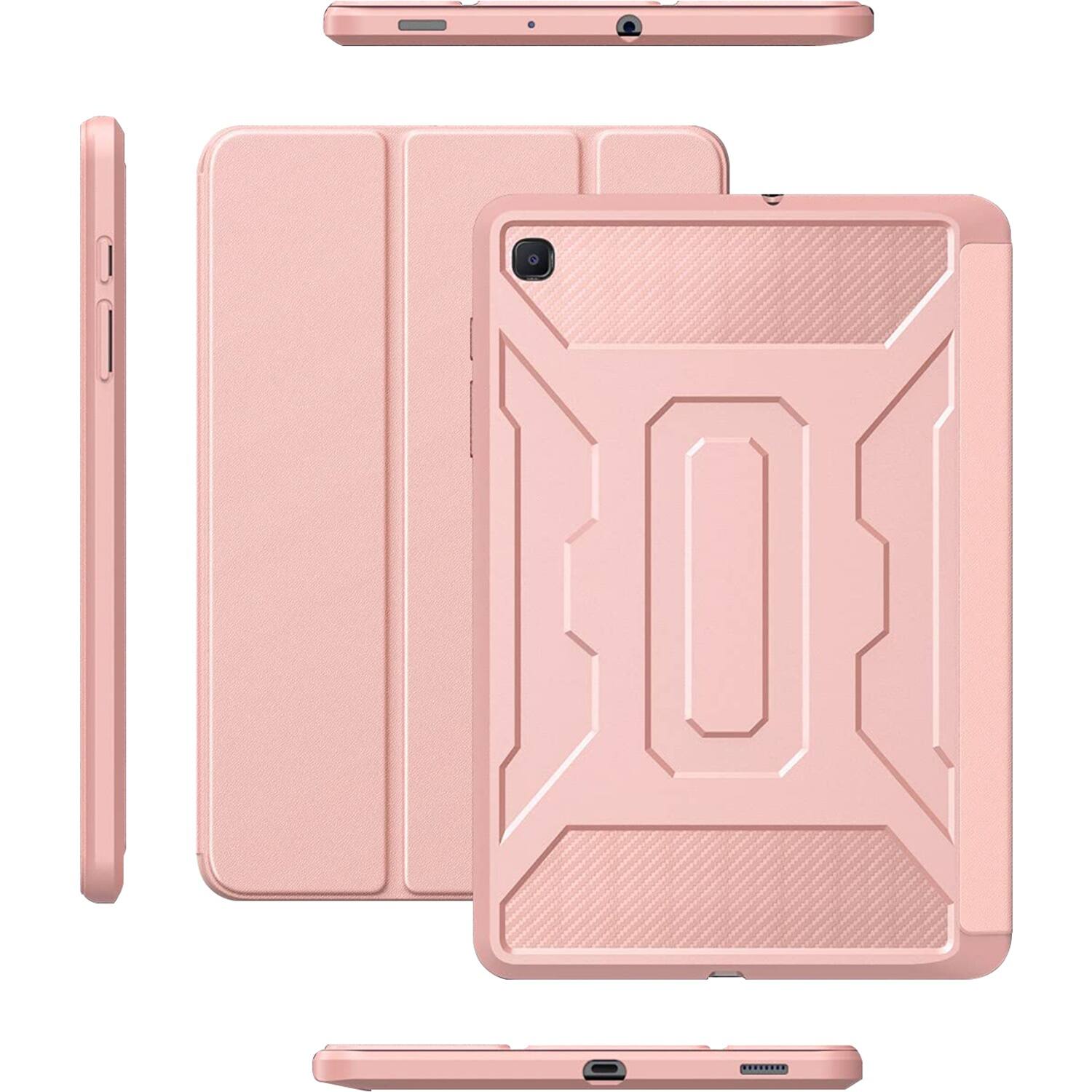 Alt View 14. SaharaCase - Heavy Duty Folio Case for Samsung Galaxy Tab S6 Lite (2020-2024) - Rose Gold.
