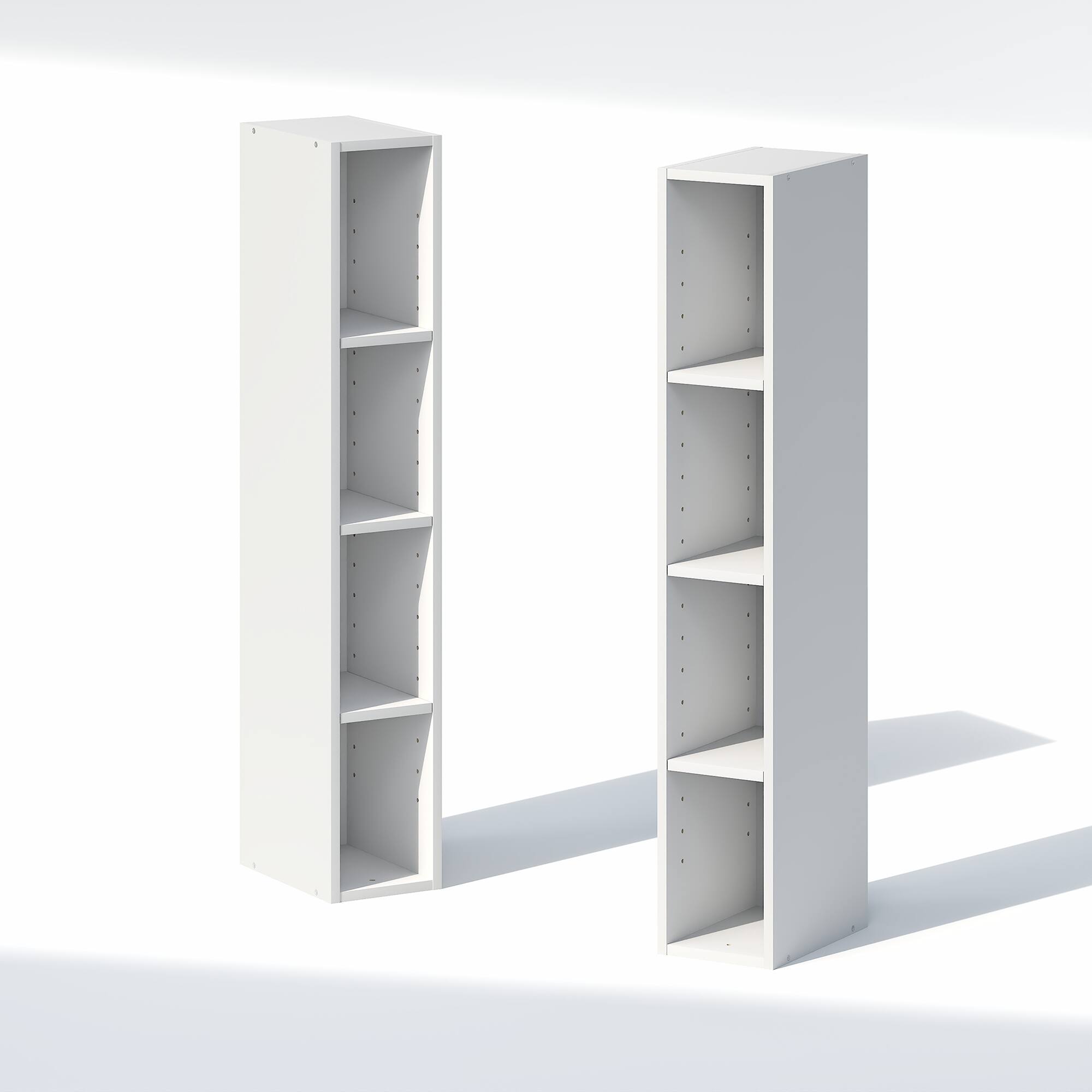 Alt View 7. Furinno - FULDA 8-Tier Closet Organizers and Storage, Adjustable Storage Organizer, Closet Storage, 6-In, for Closet, Bedroom - White.