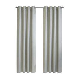 Commonwealth Home Fashions - Thermaplus Zoey Room Darkening Window Treatment Grommet Curtain Panel for Bedroom Livingroom 52" x 63" Grey - Gray