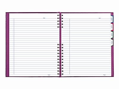 Alt View 3. Blueline - Blueline NotePro Hardcover Executive Journal, 8.5" x 10.75", Wide-Ruled, Grape, 200 Pages (A10200.RAS) - Purple.