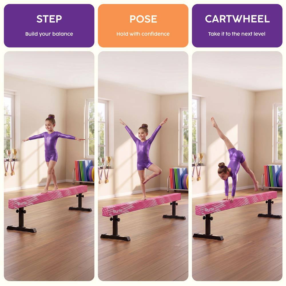 STEP  
Build your balance  

POSE  
Hold with confidence  

CARTWHEEL  
Take it to the next level