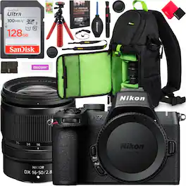 Bundle - Nikon - Z50II Mirrorless Camera 16-50MM F/2.8 VR LENS KIT + Accessories