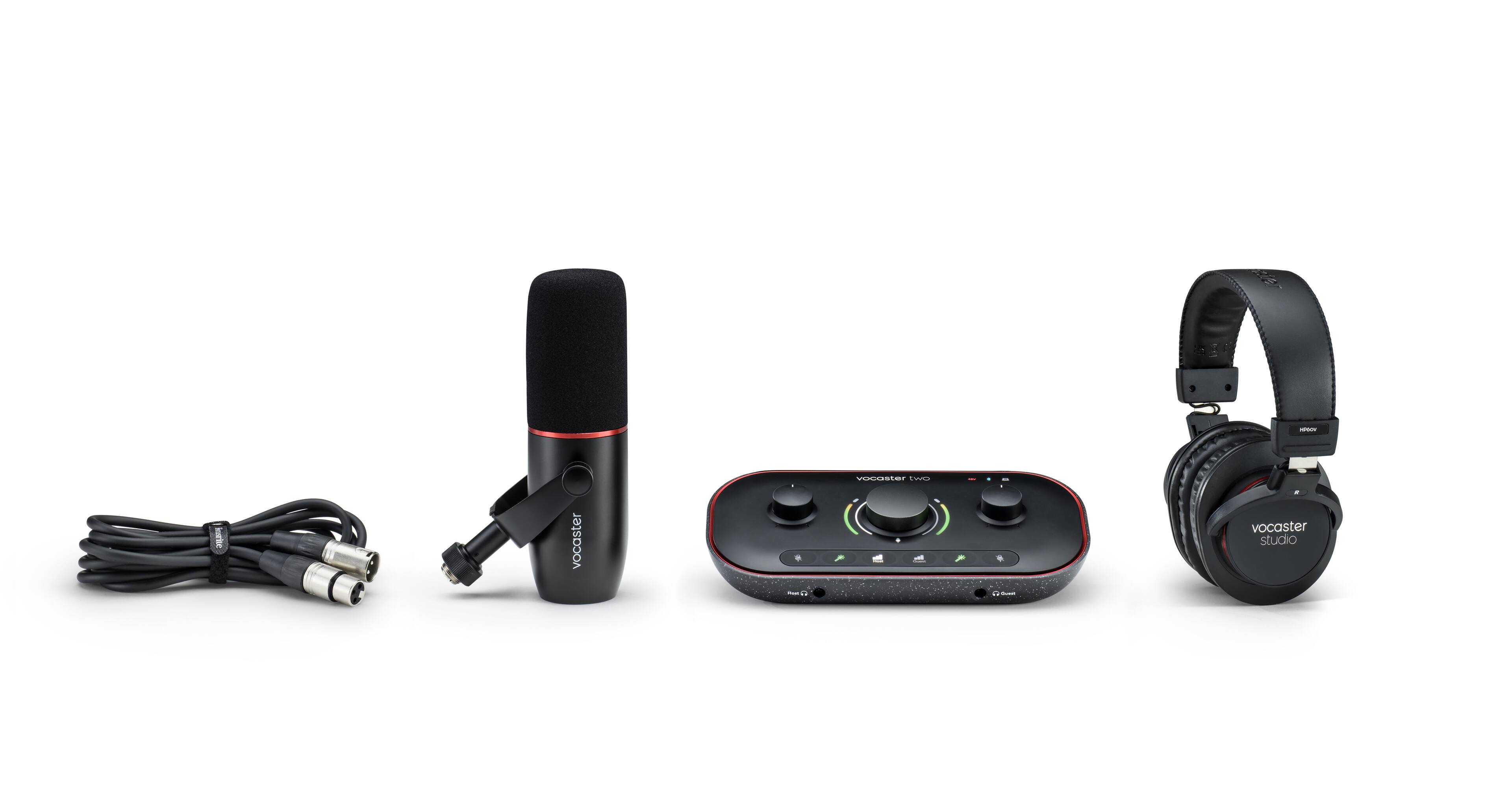 Left. Focusrite - Vocaster Two Studio - Black.