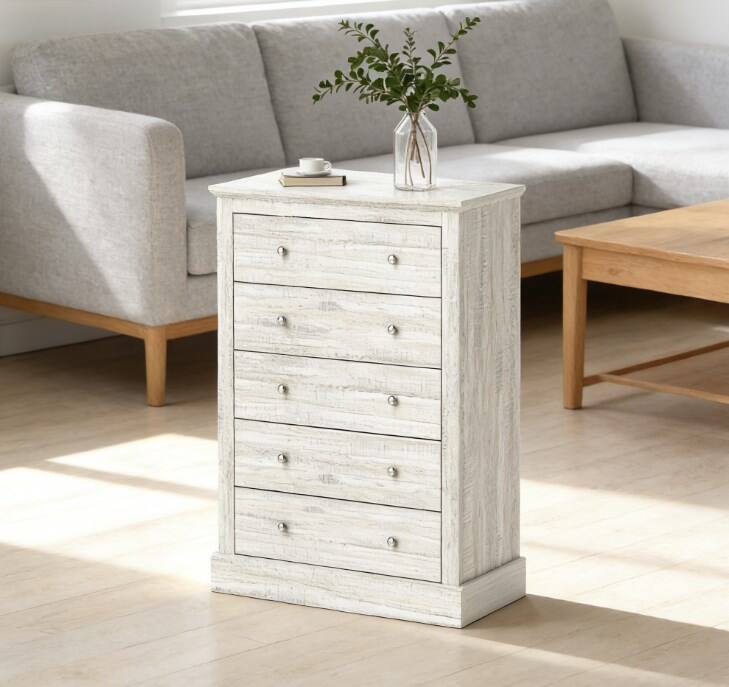 Alt View 2. Forest'nSky - Oak 5 drawer 31.1 in. Wide Chest of Drawers for Living Room - Oak.
