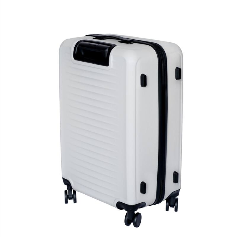 Alt View 1. HTUTWOO - Luggage 3-Piece Set (20/24/28) - ABS Hardshell Suitcase, 360° Silent Spinner Wheels, Combination Lock, Ultra Lightweight - White.