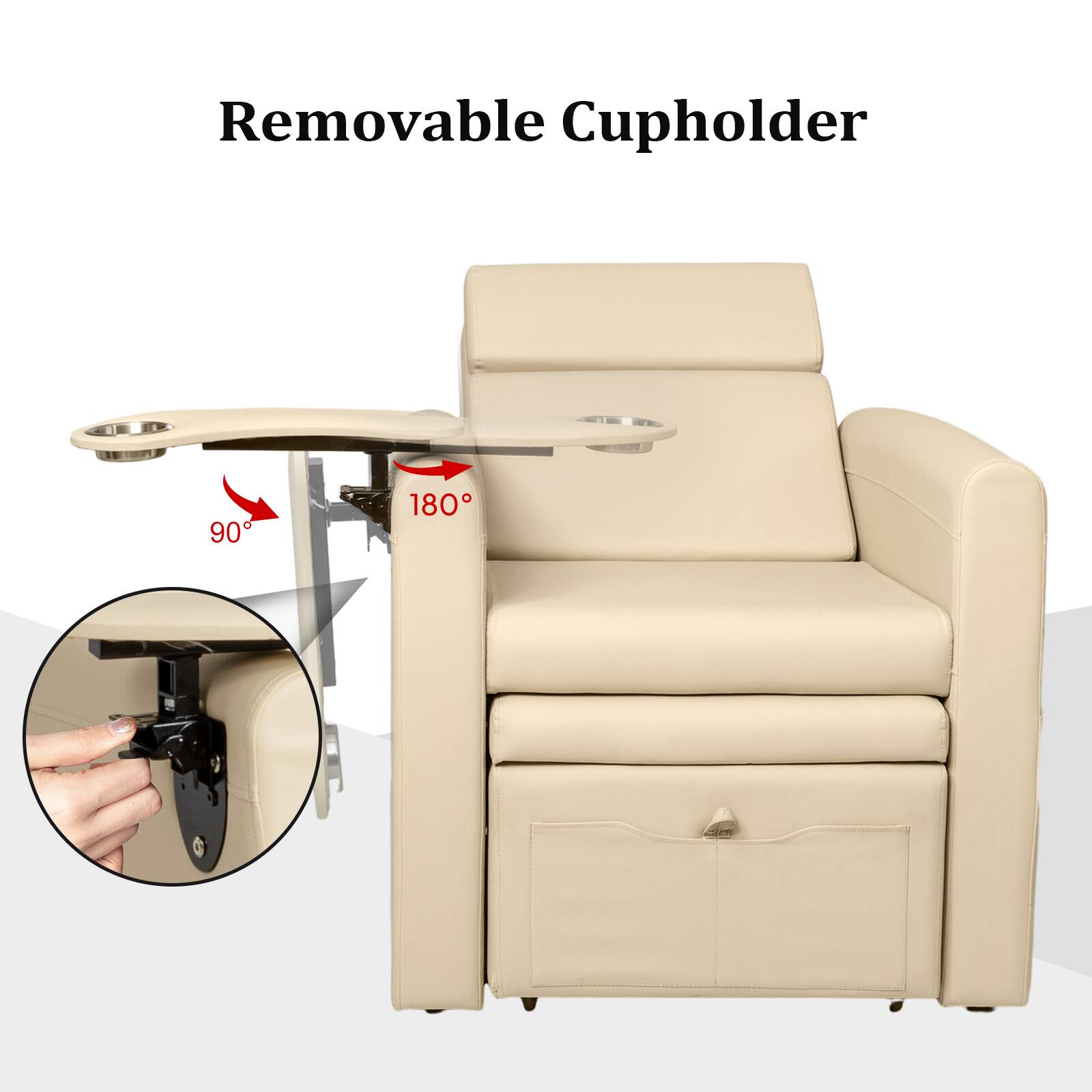 Removable Cupholder

90° 180°