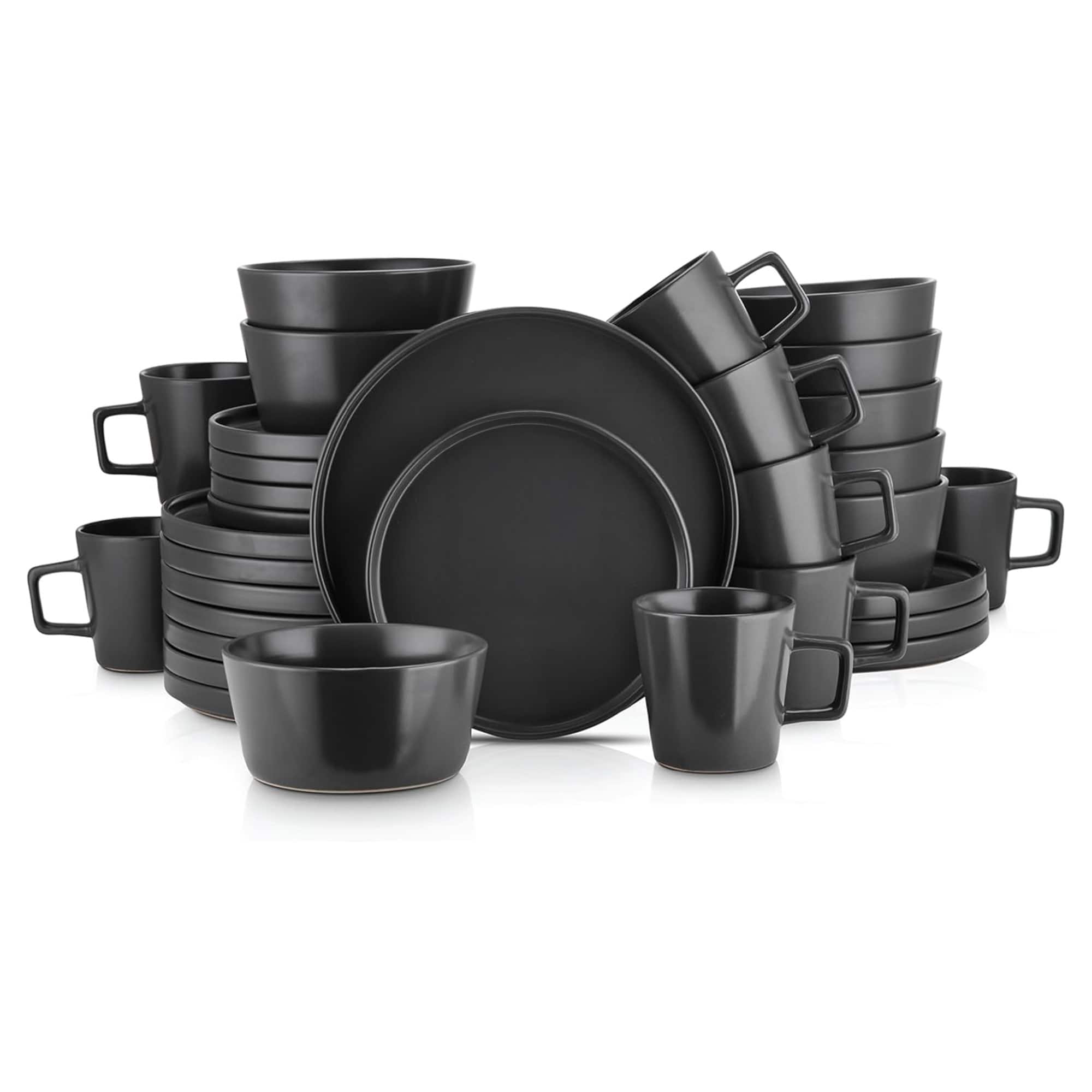 Stone Lain - Celina Stoneware 32 Piece Dinnerware Set, Service for 8 - Black Matte price history on PriceWatchPro