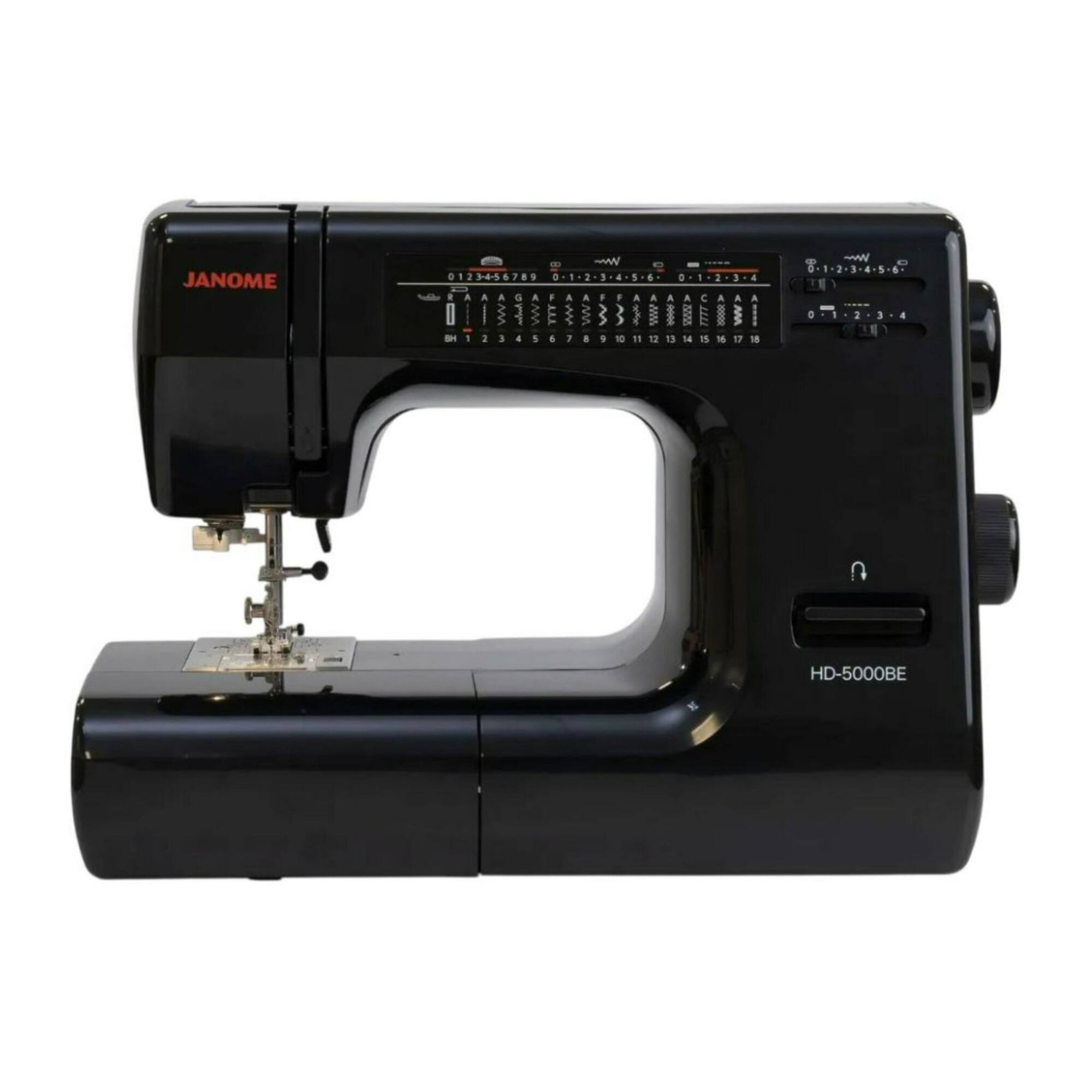 Janome - HD 5000 Black Edition Heavy Duty Sewing Machine with Aluminum Body