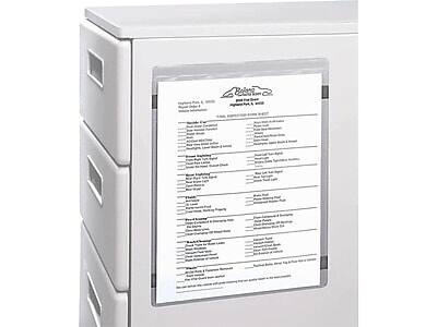 Alt View 1. C-line - C-Line Job Ticket Holders, 8-1/2" x 11", Clear, 15/Box (83911) - Clear.