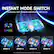 Instant Mode Switch: Seamlessly shift through 5 modes with one touch. Flowing light effect 2, effect 3, effect 4, and effect 5. For a detailed demonstration, please refer to the video.
