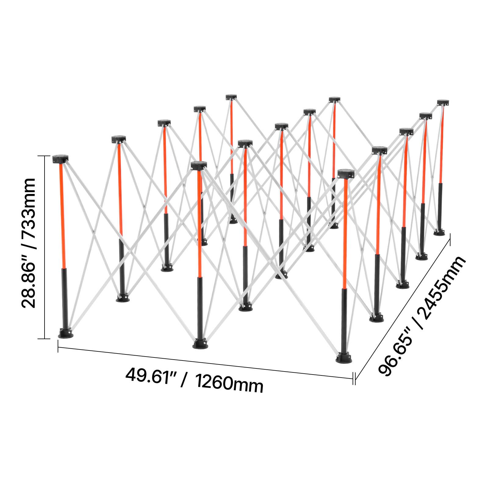 - 733mm / 28.86"
- 49.61" / 1260mm
- 96.65" / 2455mm
- 96.65" / 2455mm