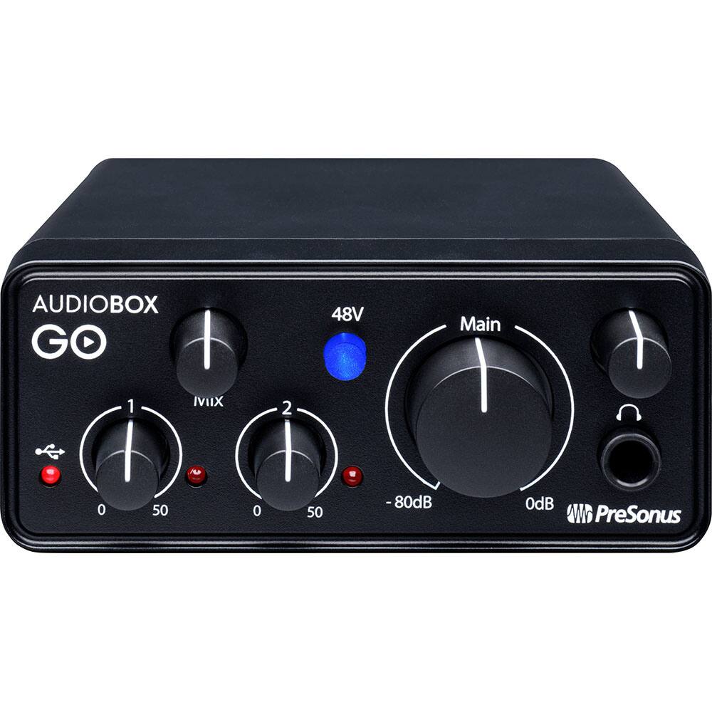 AUDIOBOX GO  
48V  
MIX 1  
MIX 2  
-80dB  
0dB  
Main  
PreSonus
