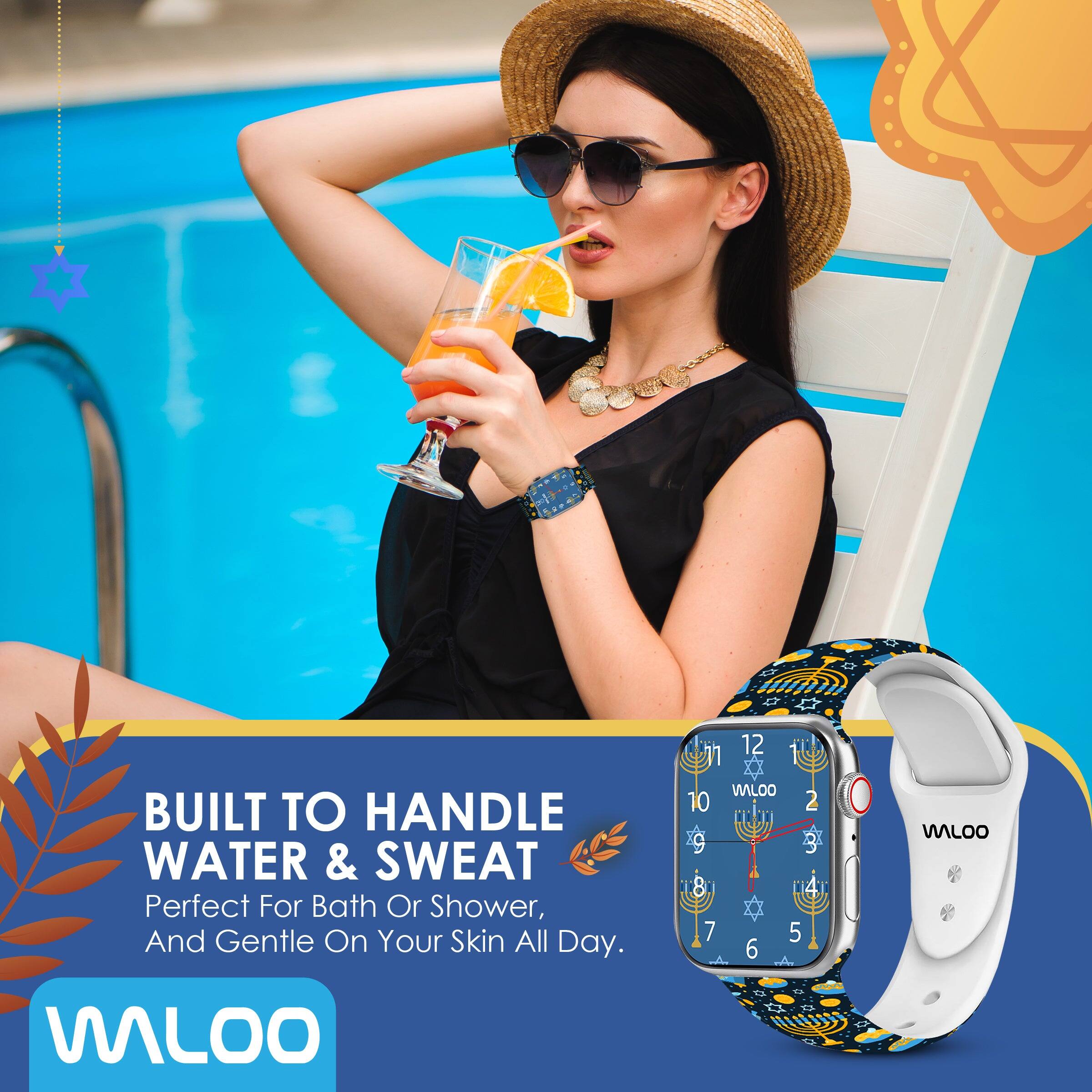 BUILT TO HANDLE WATER & SWEAT  
Perfect For Bath Or Shower, And Gentle On Your Skin All Day.  

12 1 77 WALOO 10 2 S 3 7 5 6  

WALOO  
WALOO  

Creamstime