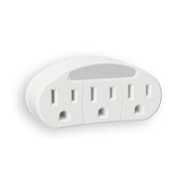 AMERELLE - Automatic Plug-in Incandescent Night Light w/Outlet