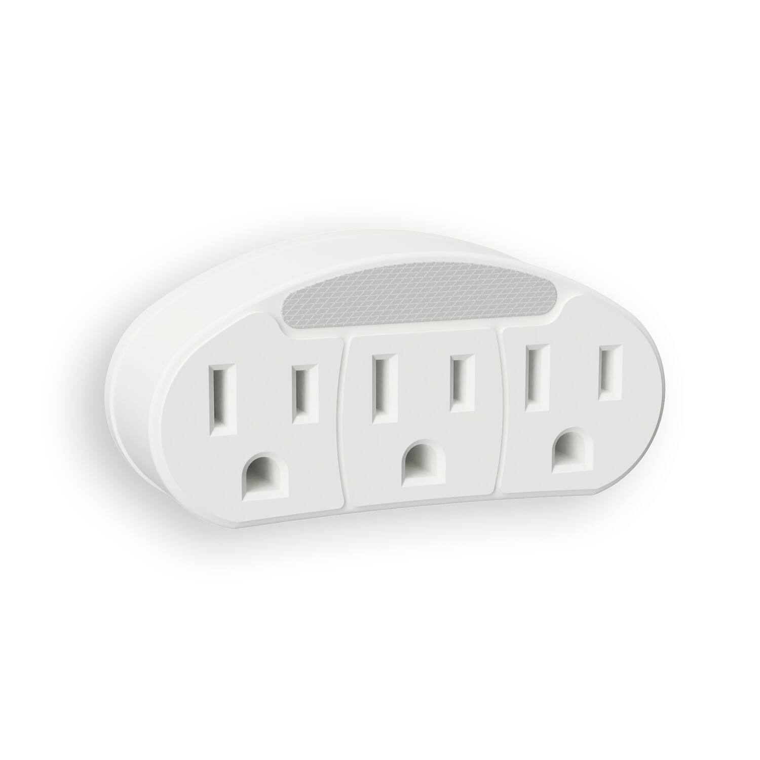 Front. AMERELLE - Amerelle Automatic Plug-in Incandescent Night Light w/Outlet.