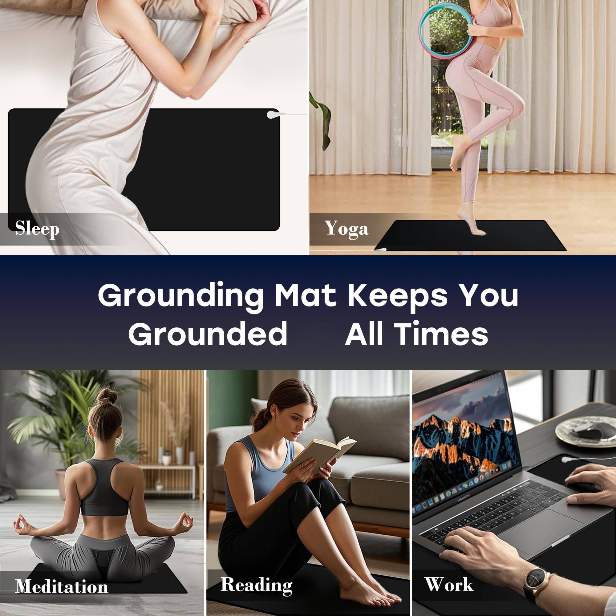 Sleep Yoga Grounding Mat Keeps You Grounded All Times Meditation Reading Work