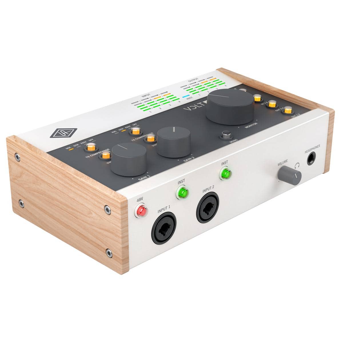 Universal Audio - Volt 476 Portable 4x4 USB Type-C Audio/MIDI Interface with Built-In Compressor