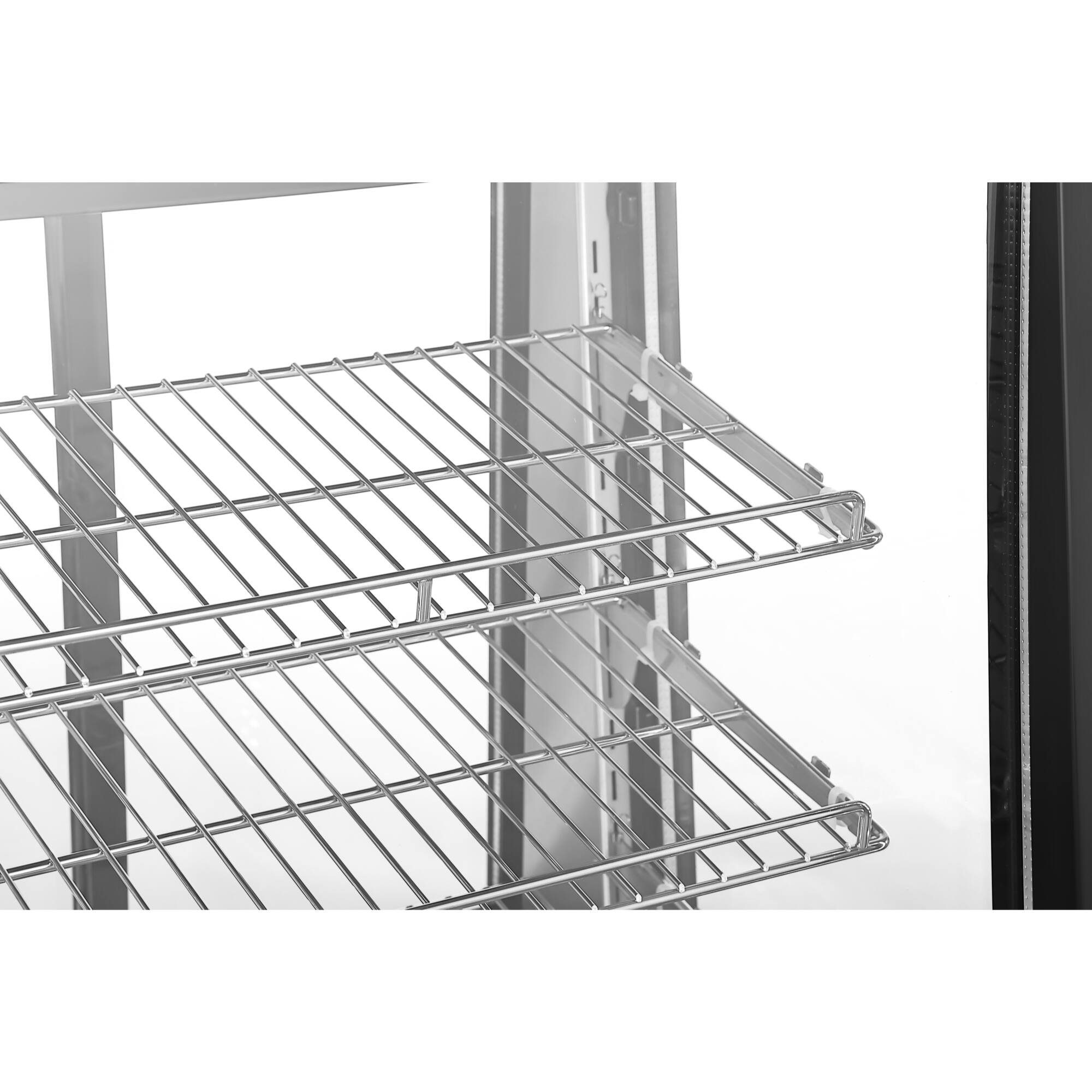 Alt View 7. Koolmore - 24 in. 4 Tier Commercial Countertop Bakery Display Refrigerator (CDC-49-SS) - black.