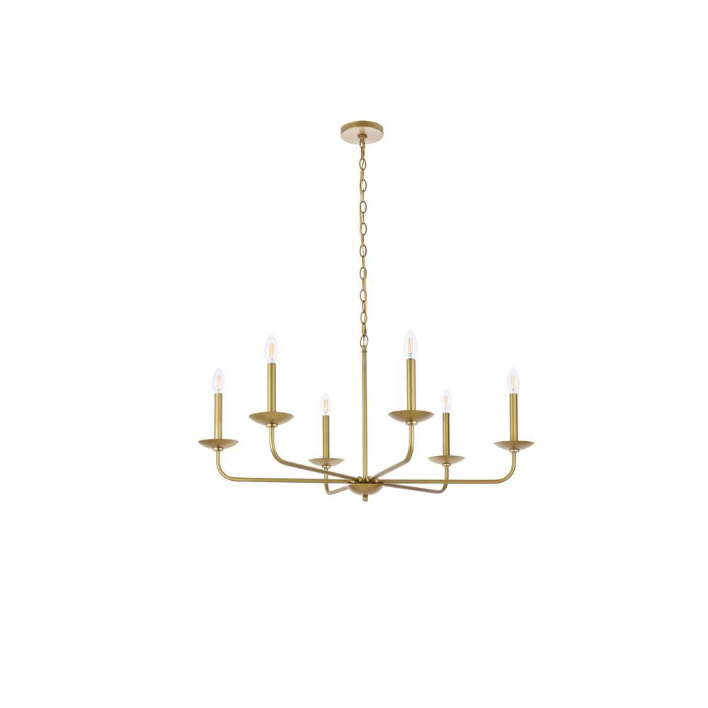 Back. Living District - Cohen 36 inch pendant in brass - Brass.