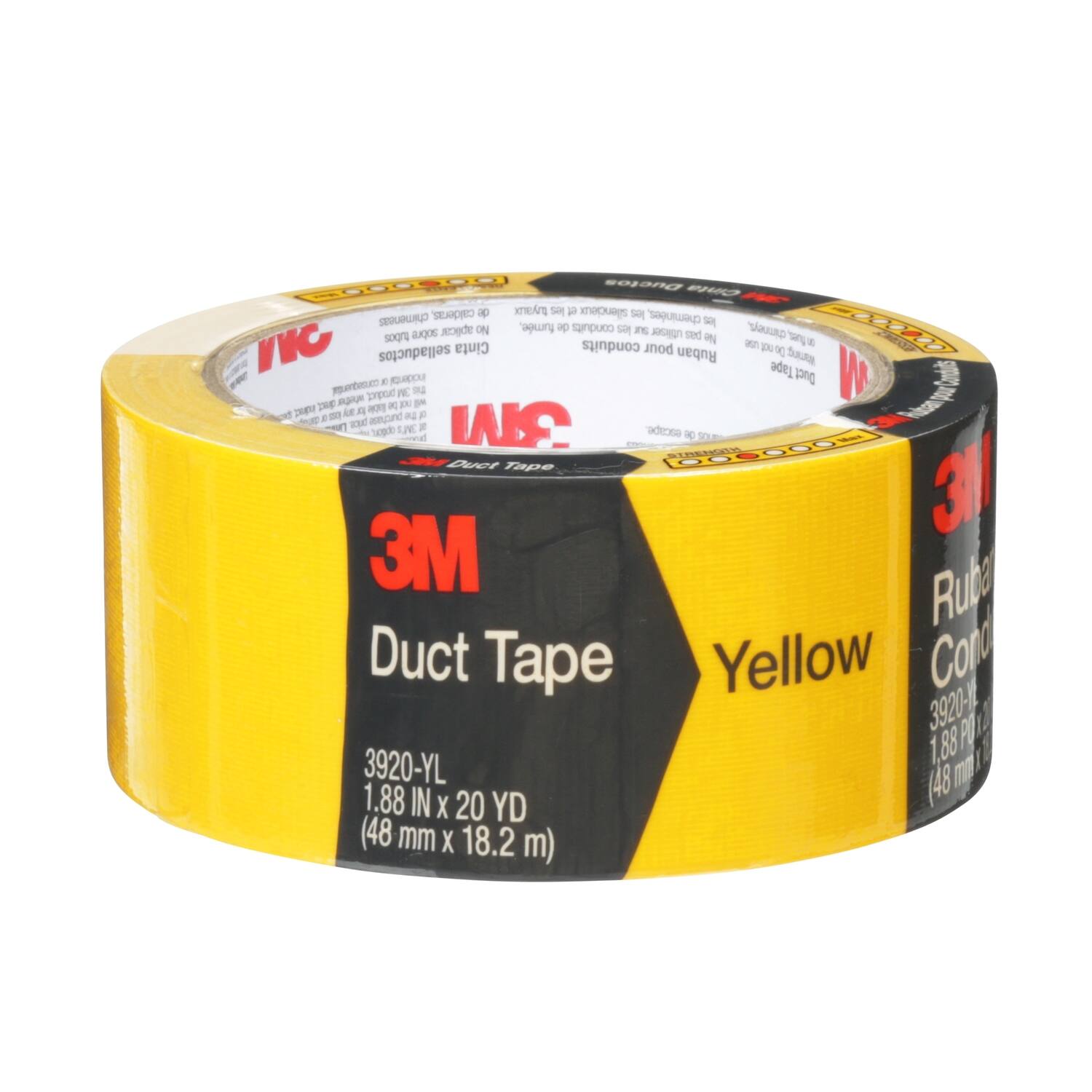 3M Duct Tape Yellow  
3920-YL  
1.88 IN x 20 YD (48 mm x 18.2 m)