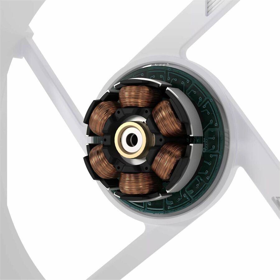 Alt View 10. ASUS - ASUS ProArt PF120 120mm PWM Fan White Edition, 3000RPM, High Airflow/Static Pressure, Daisy-Chain Design - White.