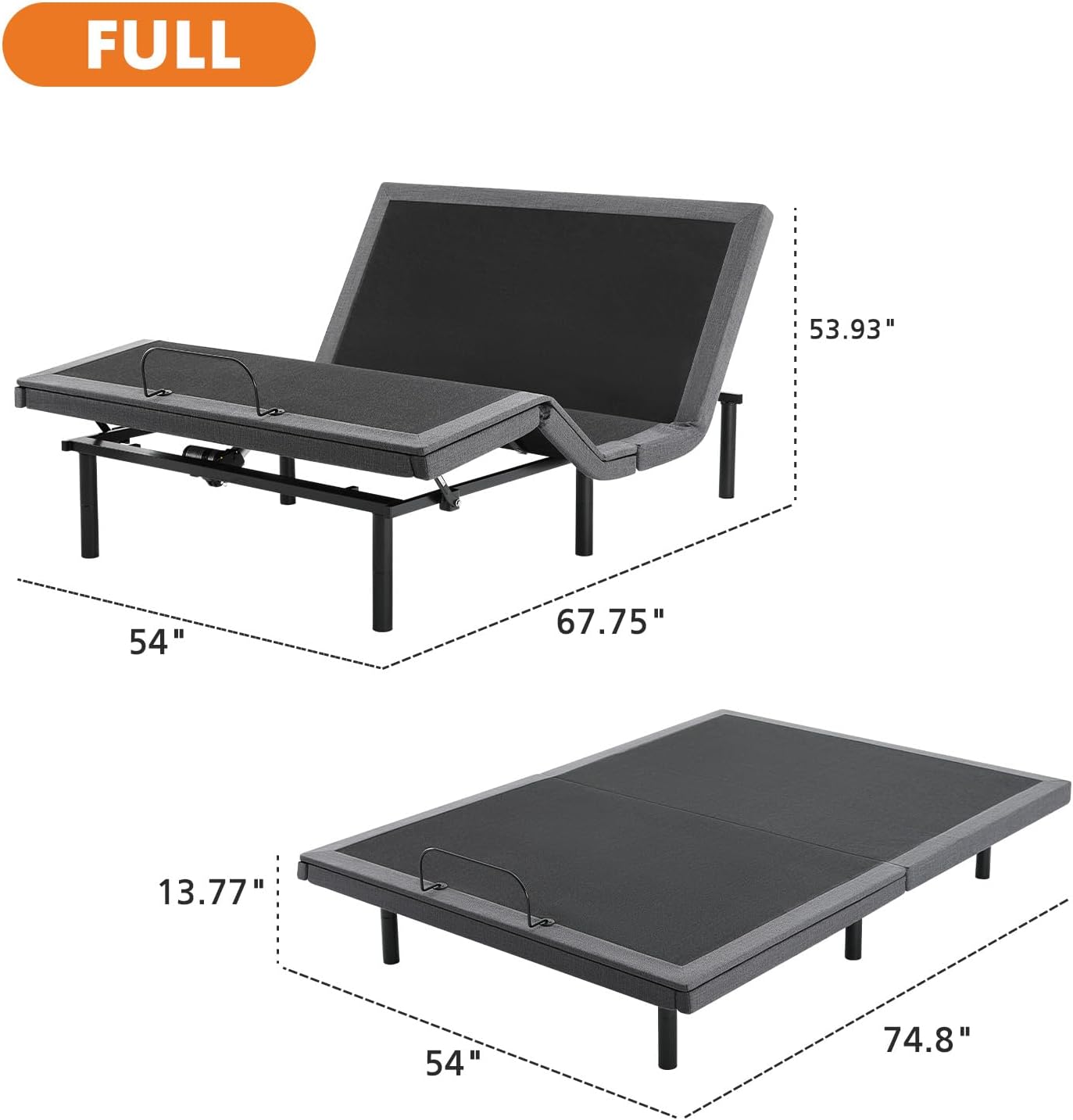 FULL  
53.93"  
67.75"  
54"  
13.77"  
74.8"