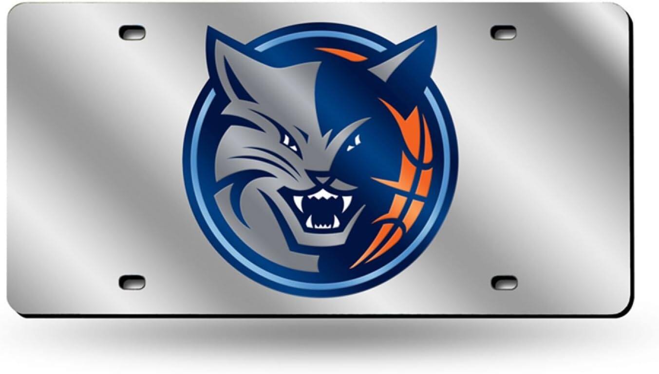 Charlotte Bobcats - Classic Throwback - Acrylic License Plate Laser Tag
