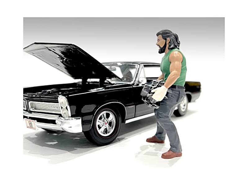 Alt View 1. American Diorama - "Muscle Mechanics" Figure #5 for 1/24 Scale Models by American Diorama.