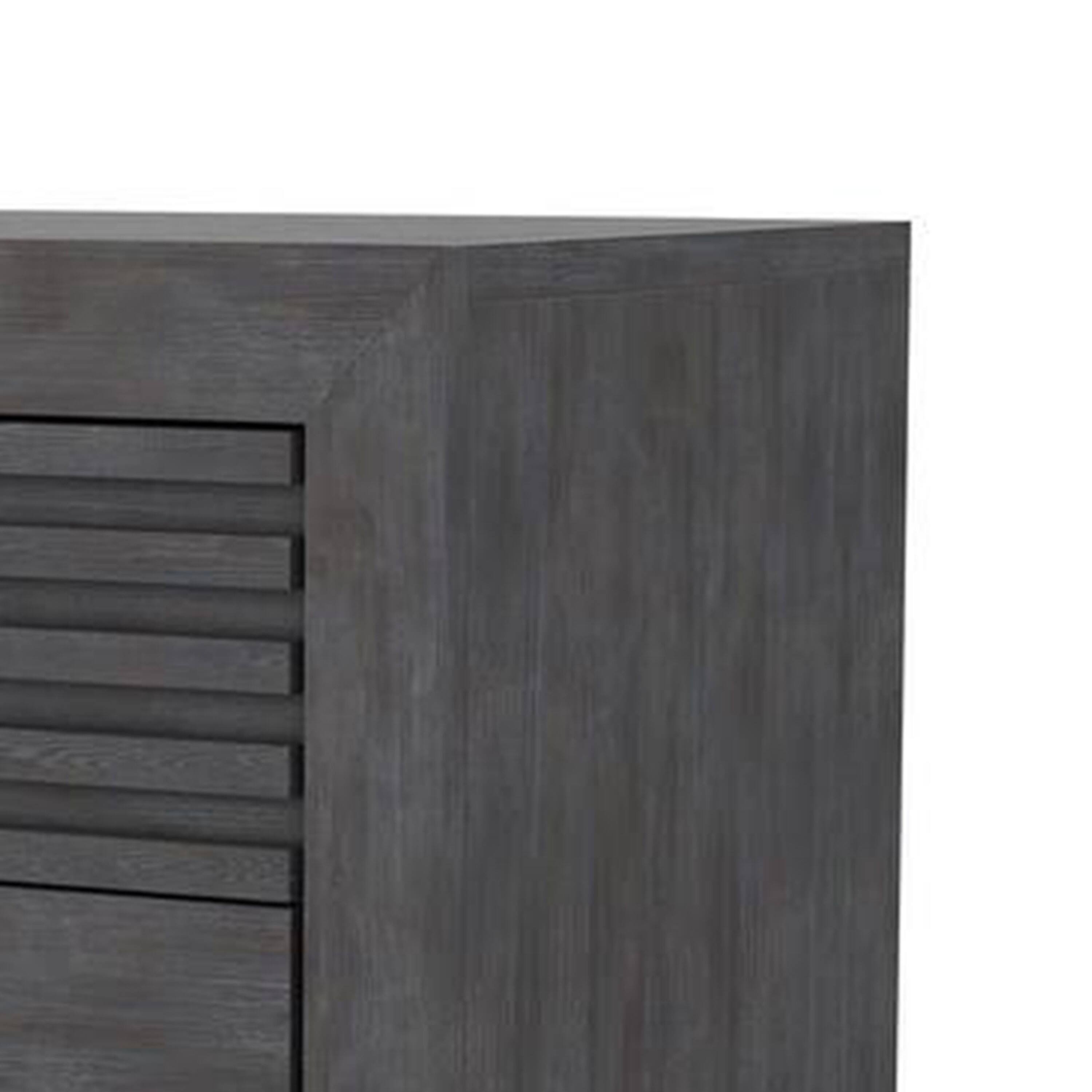 Alt View 2. Manhattan Lane - Biom Nightstand, 2 Drawers, 24 Inch - Charcoal Brown.