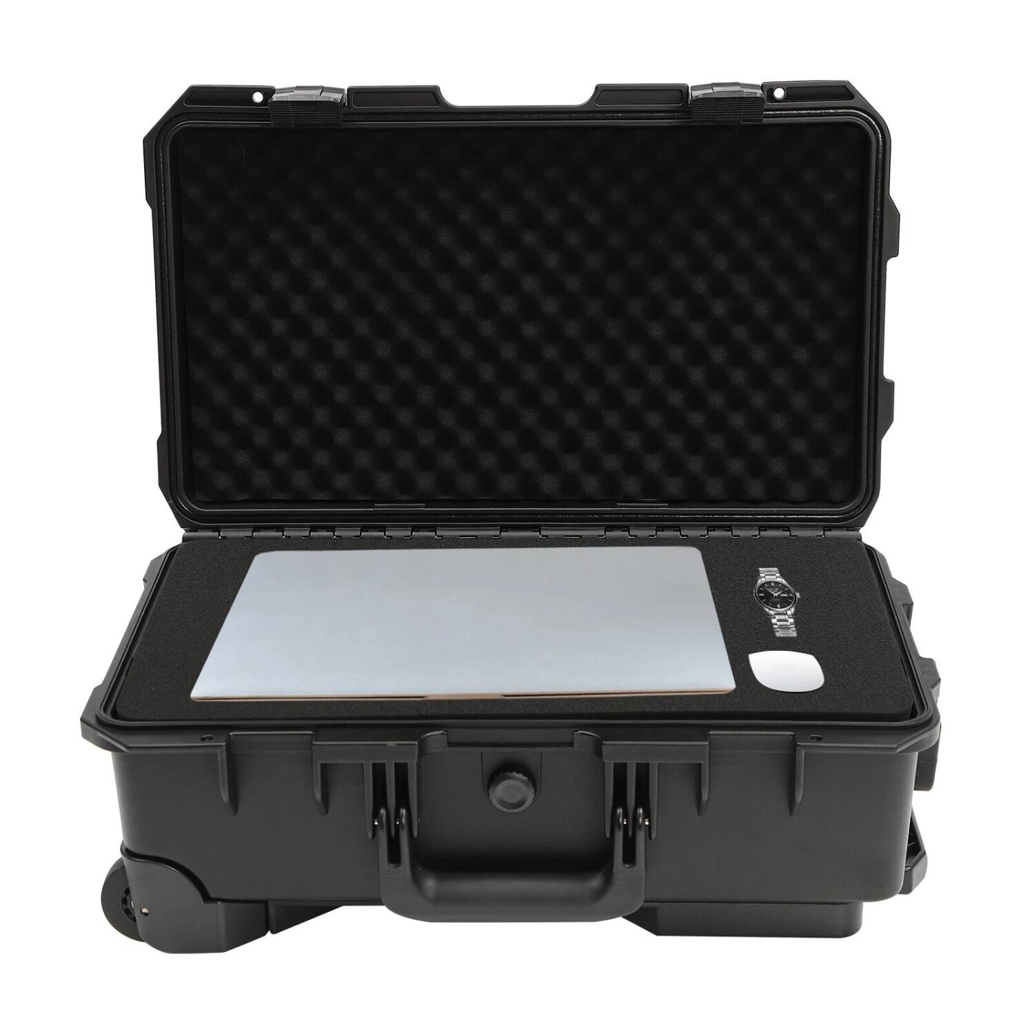 Angle. Stock Preferred - 22 Inch Waterproof Protective Rolling Camera Case with Customizable Foam.