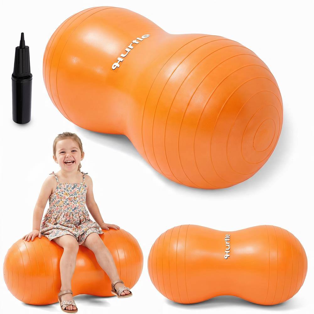 Hurtle - Peanut-Shaped Exercise Ball Active Seat for Yoga, Balance Training & Flexible Sitting, All Ages - Orange price history on PriceWatchPro