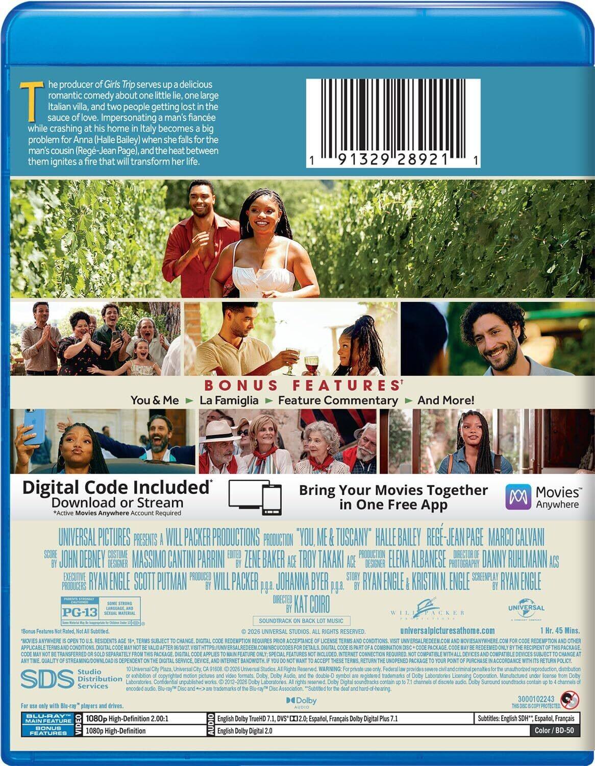 Alt View 1. You, Me & Tuscany   - BLU-RAY.