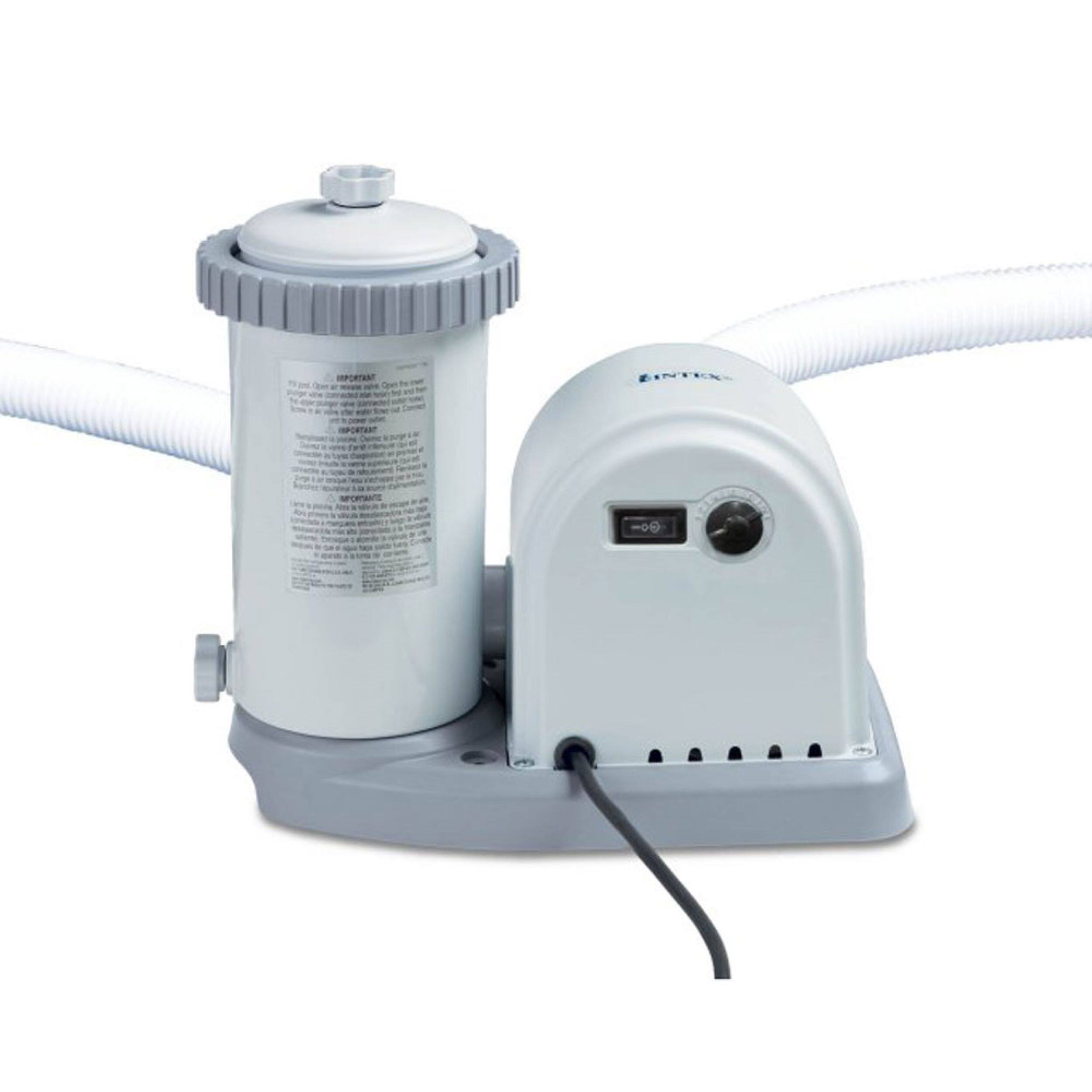 Angle. Intex - 18ft x 48in Easy Set Swimming Pool Kit w/ 1500 GPH GFCI Filter Pump - Blue.