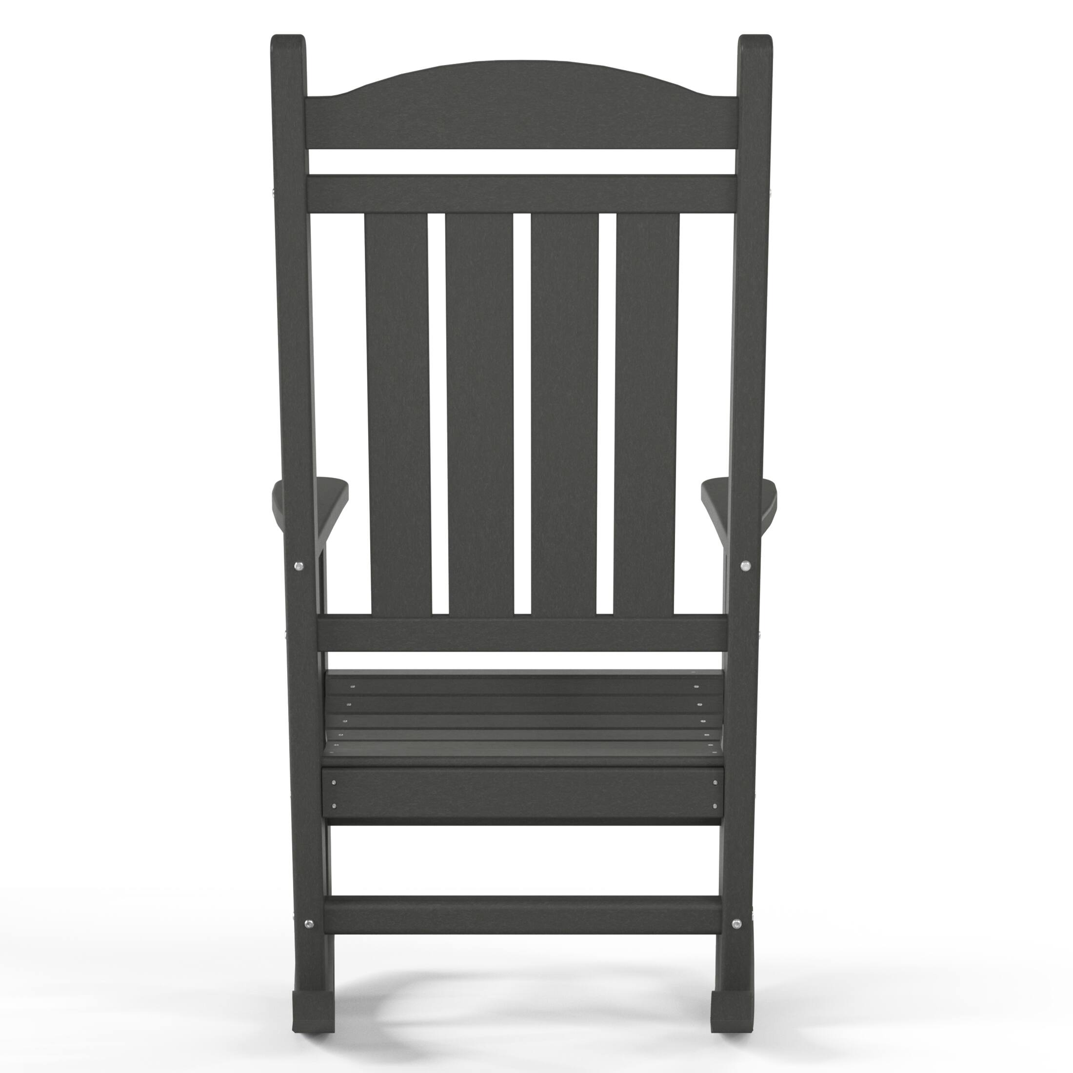 Alt View 1. WestinTrends - WestinTrends Malibu Outdoor / Patio rocking chair - Gray.