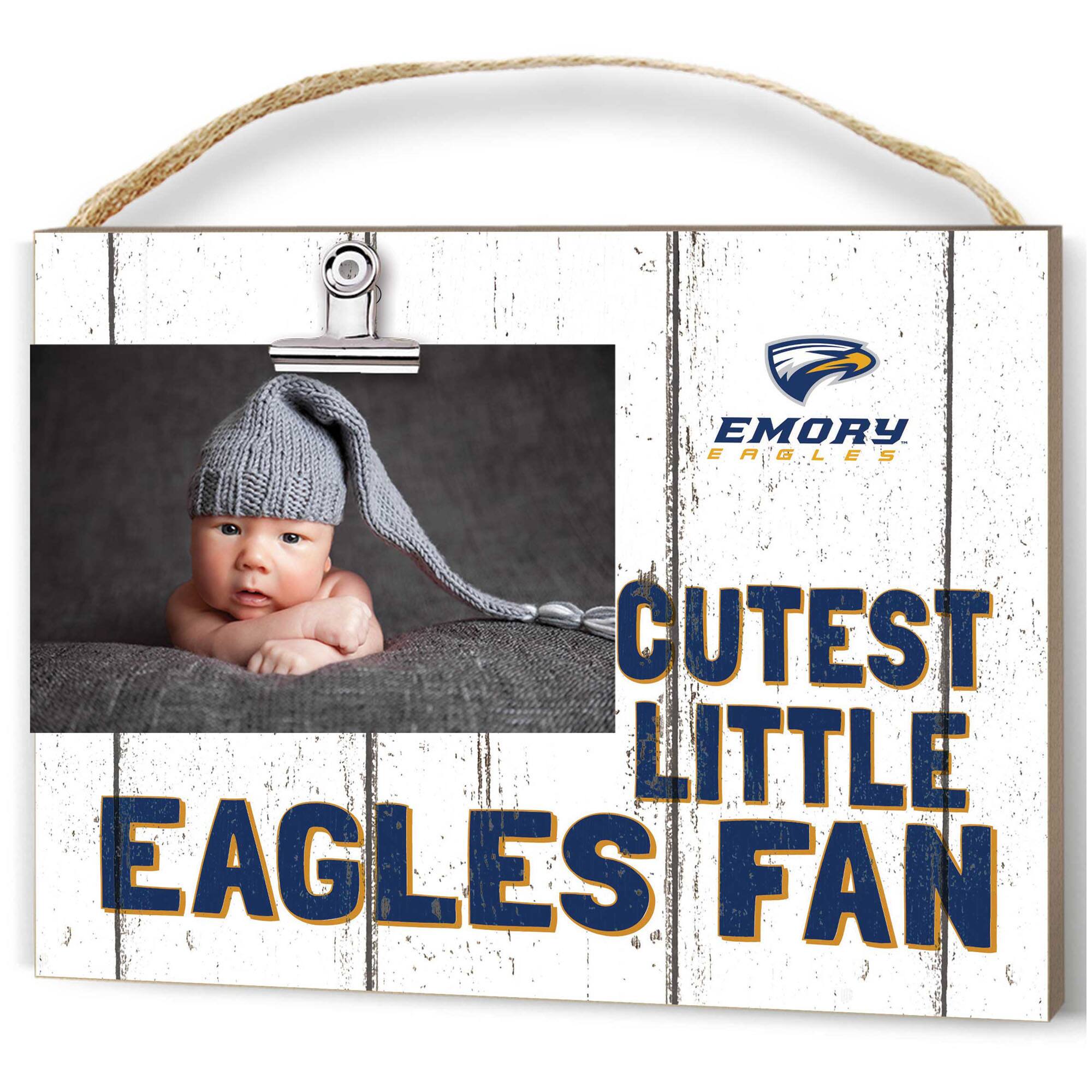Emory Eagles 8'' x 10'' Cutest Little Weathered Logo Clip Photo Frame