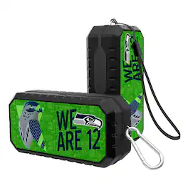Keyscaper - Seattle Seahawks Water Resistant Bluetooth Speaker - Black