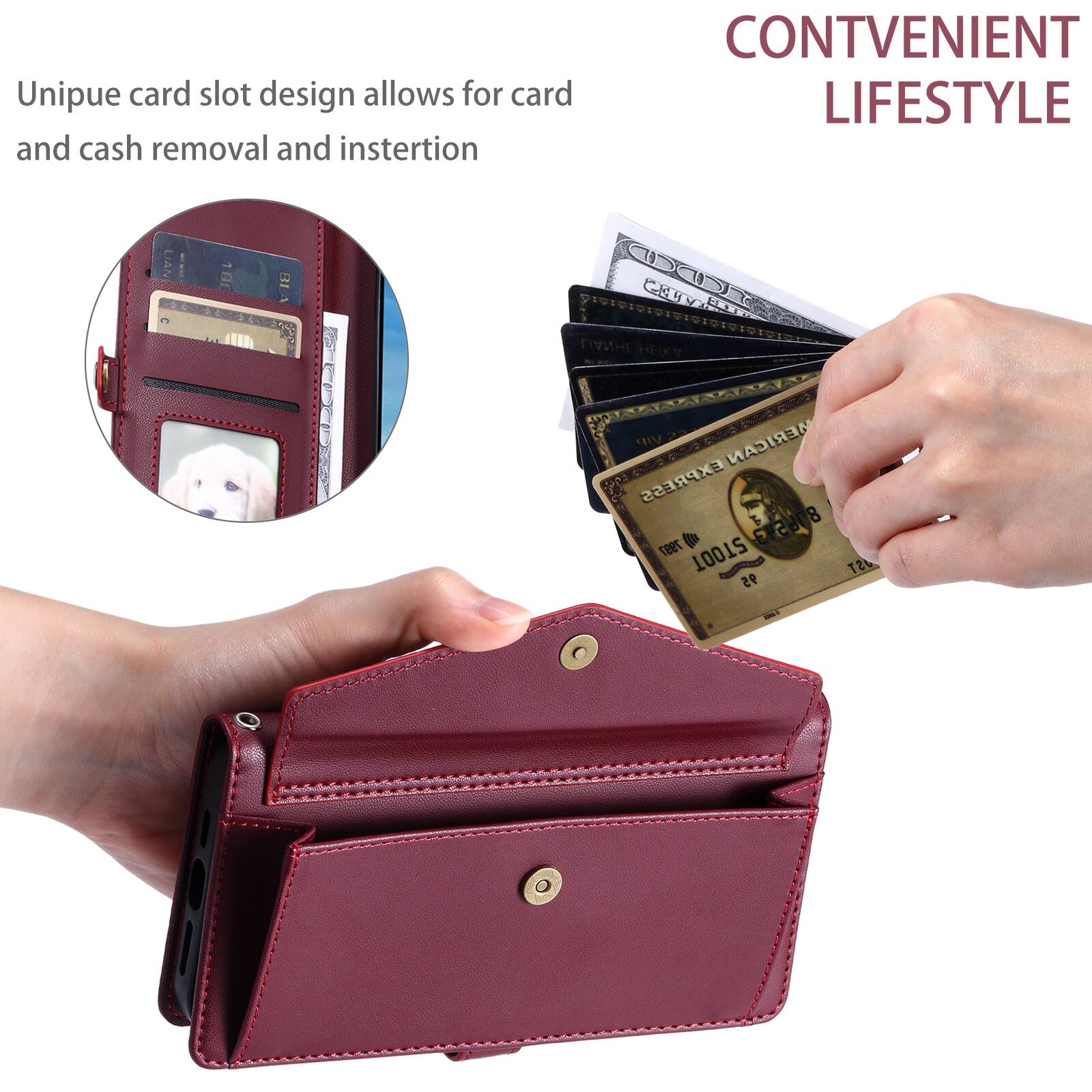Unique card slot design allows for card and cash removal and insertion  
CONVENIENT LIFESTYLE  

151010101919101010  
CD CaD  

LIANHE AXH VIP  
AMERICAN EXPRESS  

E 8 7997 876593  

STOOT AST 95