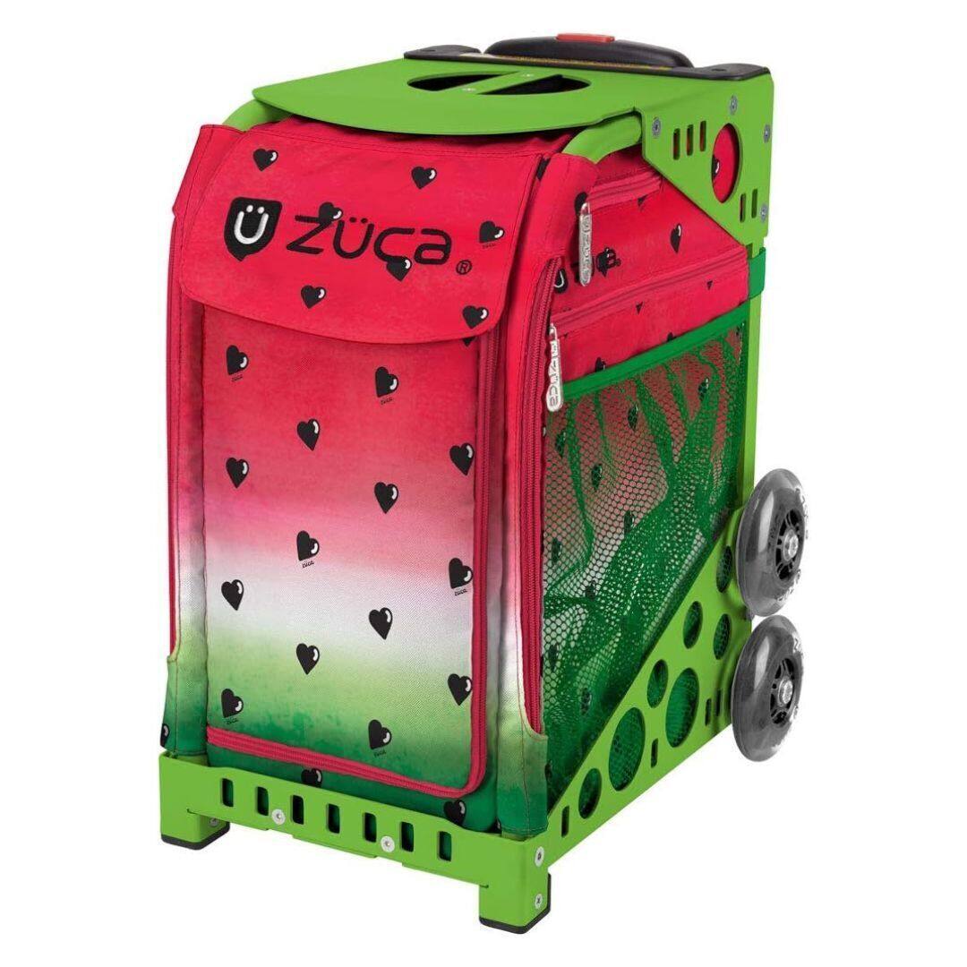 Front. Zuca - ZUCA Sport Watermelon Dew Insert / Green Frame - Two-Tone.