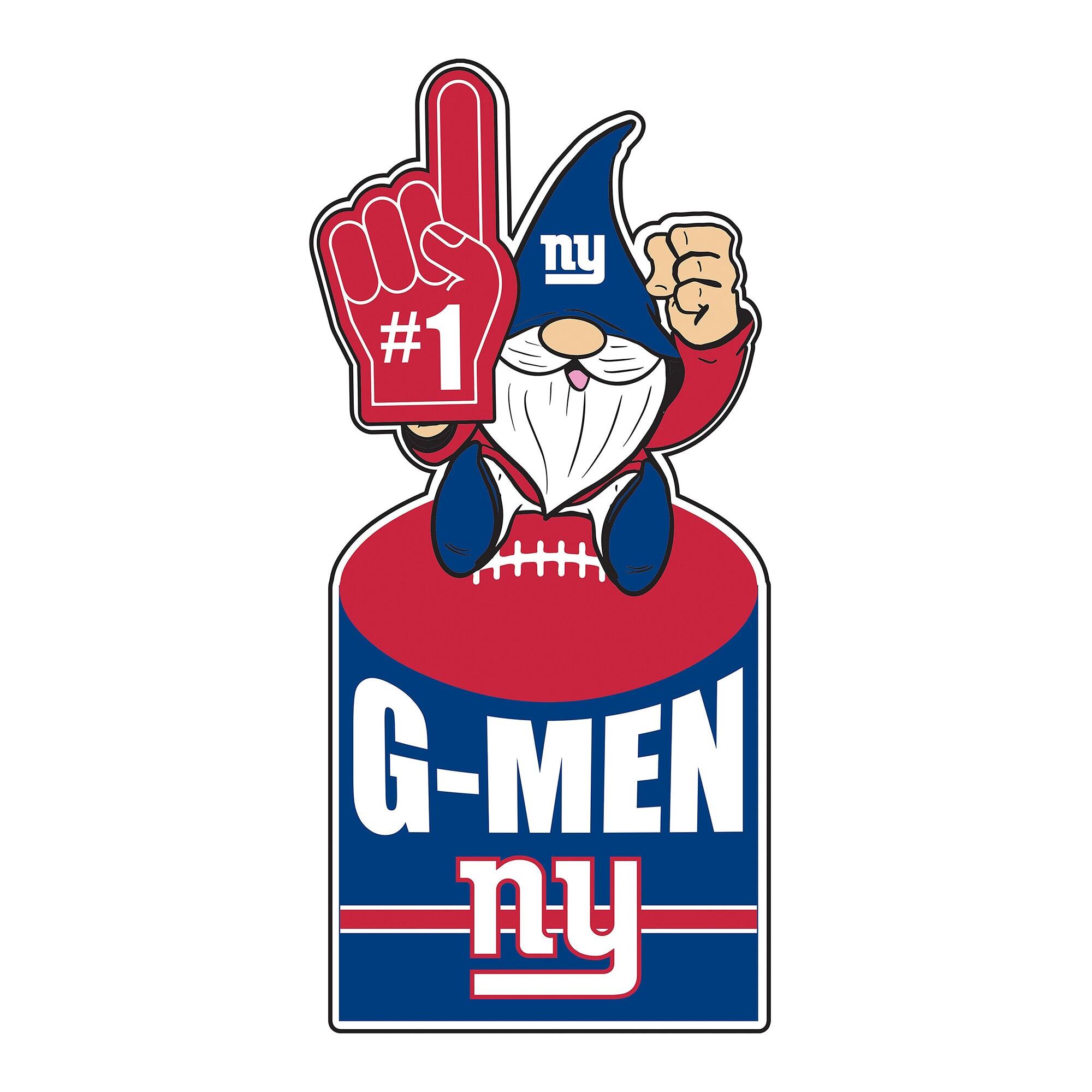 New York Giants 30" Metal Gnome 3-in-1 Outdoor Yard Sign