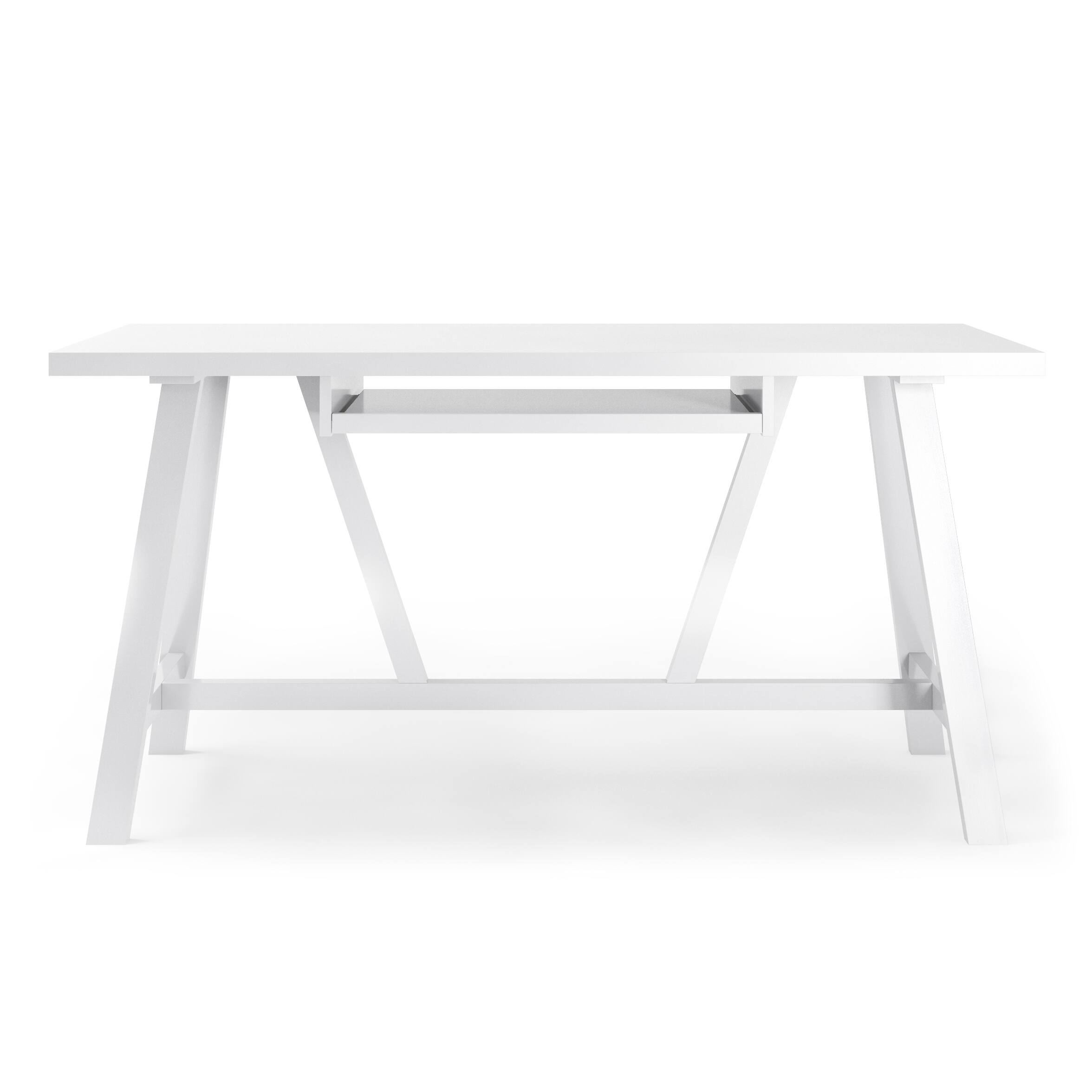 Alt View Zoom 11. Simpli Home - Dylan solid wood Industrial 60 inch Wide Writing Office Desk - White.