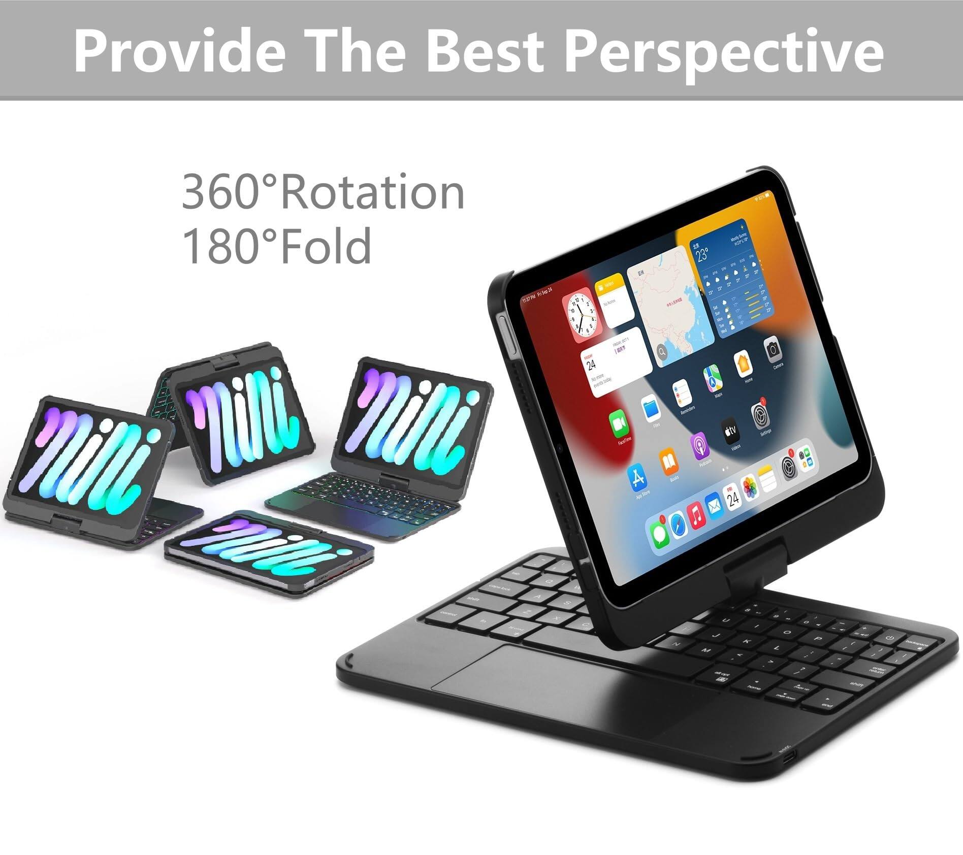 Provide The Best Perspective  
360°Rotation 180°Fold