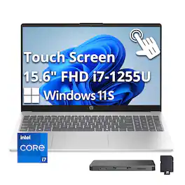 HP - 15.6" Full HD Touch-Screen Laptop - Intel Core i7 1255U 2022 - 16GB Memory - 512GB SSD - Natural Silver