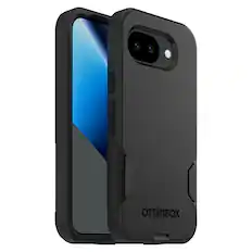 Front. OtterBox - Commuter Series Hard Shell for Google Pixel 10a - BLACK.