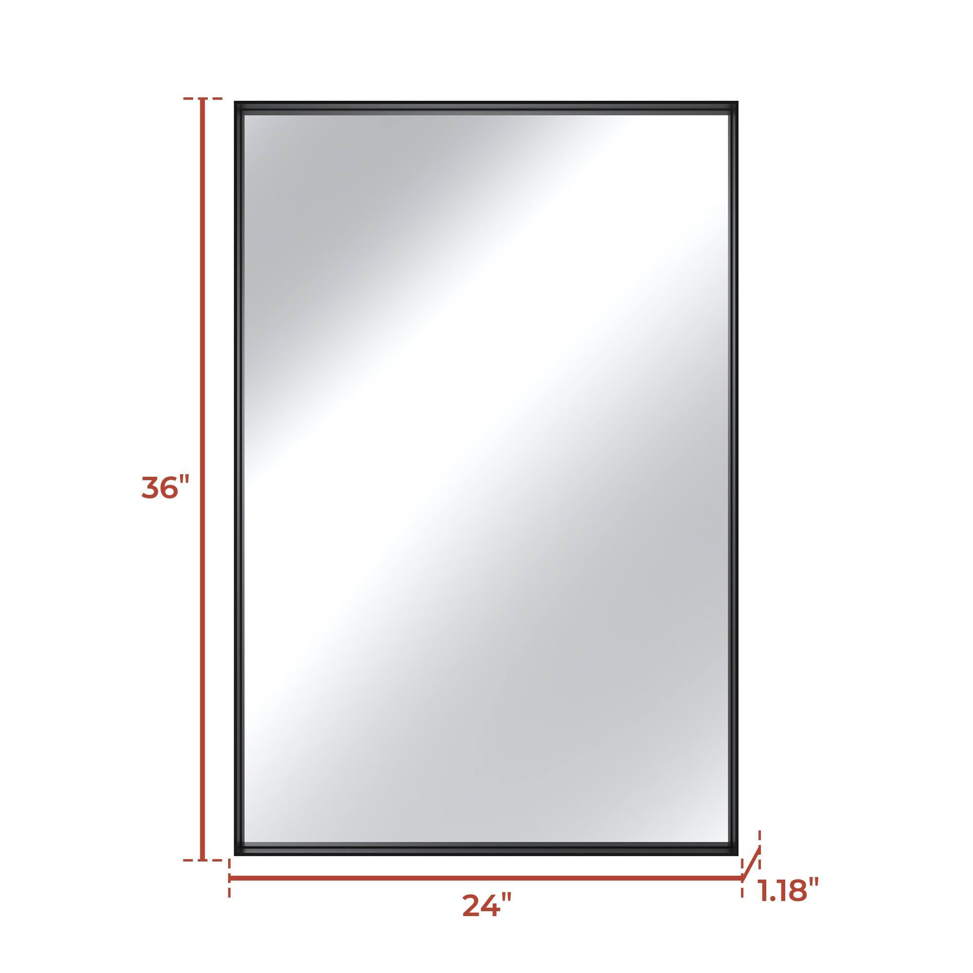 36" x 24" x 1.18"