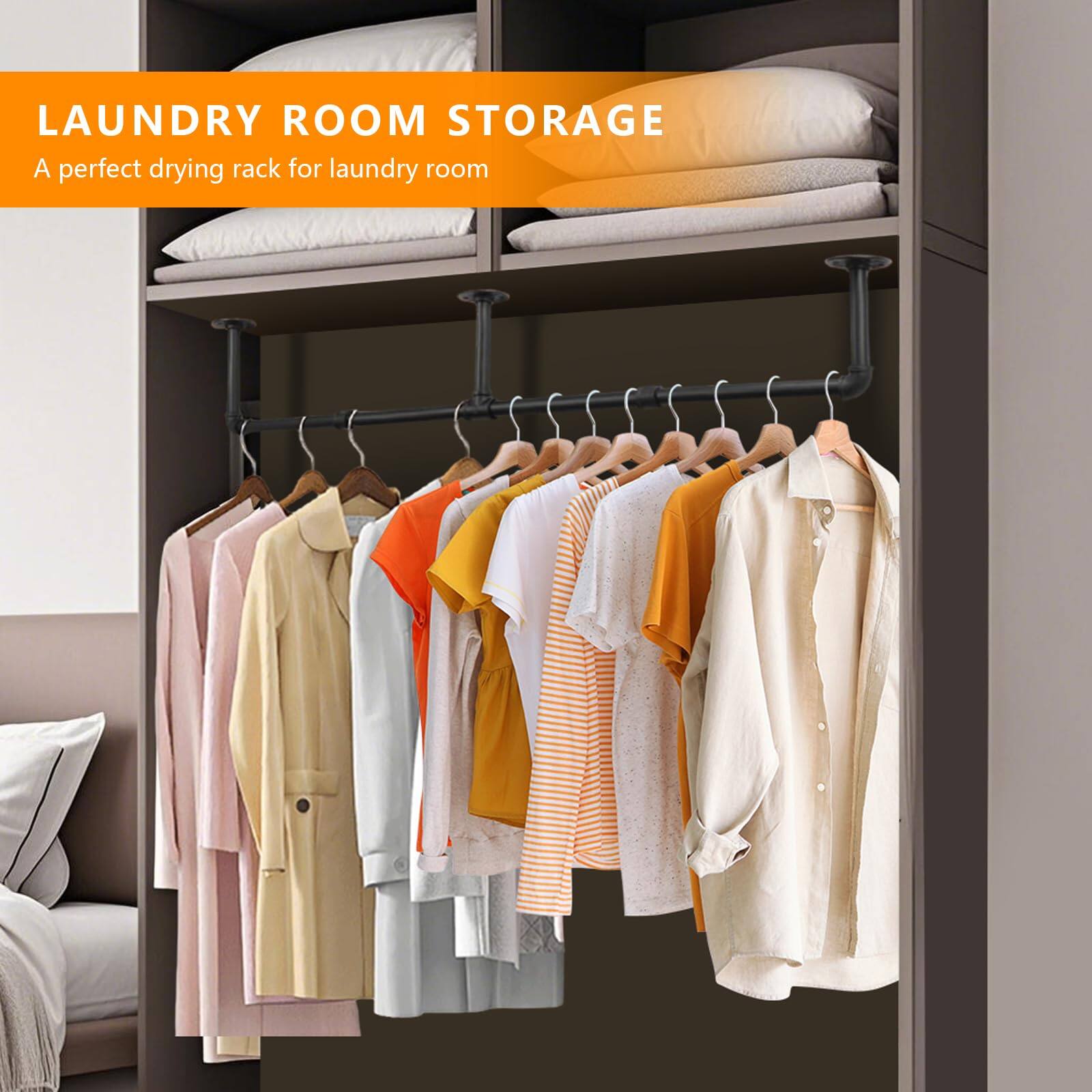 LAUNDRY ROOM STORAGE  
A perfect drying rack for laundry room