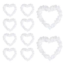 Unique Bargains - 10pcs Mini Vintage Picture Frames, 2in Resin Glow-in-dark Glitter Diamond Tiny Photo Frame for DIY - White