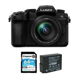 Panasonic - Lumix G95 Hybrid Mirrorless Camera with 12-60mm Lens bundle - Black